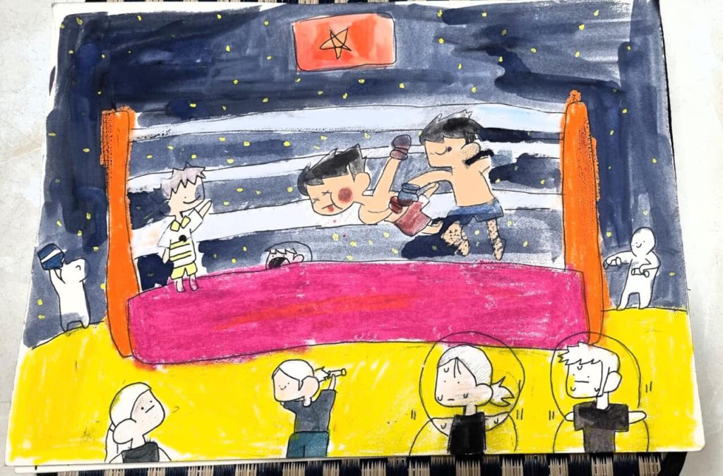 Buổi học ở phòng tập Muay Thái của võ sĩ Nguyễn Trần Duy Nhất