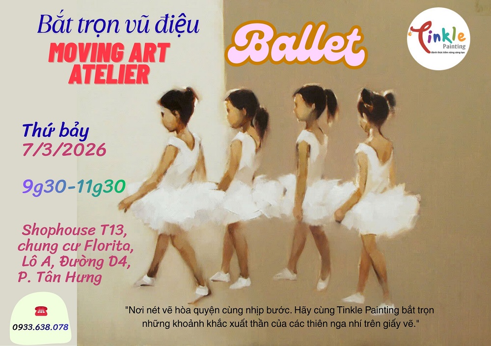 Cùng Tinkle Painting: Bắt trọn vũ điệu Ballet