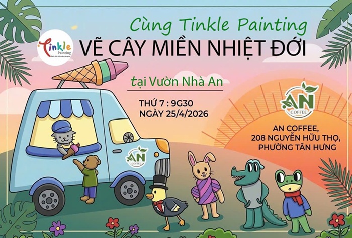 Cùng Tinkle Painting Vẽ cây miền nhiệt đới