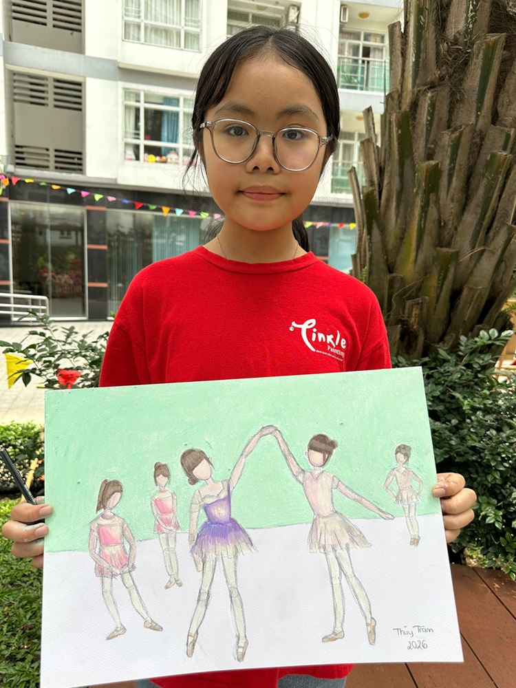 Lớp vẽ trẻ em Tinkle Painting, Bắt trọn vũ điệu Ballet